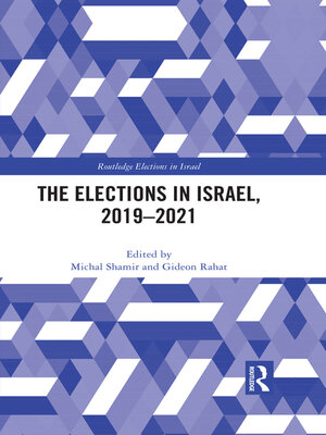 cover image of The Elections in Israel, 2019–2021